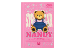 Блокнот в клеточку 64 листа А6 №ZB.12721-10 Bear toy Kids line ZiBi 1шт