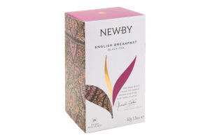 Чай черный мелколистовой English Breakfast Newby в/с к/у 25х2г