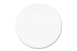 Тарілка обідня Blanco Wave склокераміка 22см Vittora