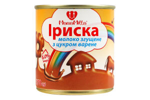 Молоко сгущенное 6% вареное с сахаром Ириска Mama Milla ж/б 370г