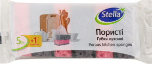 Губки кухонні пористі Stella 6шт