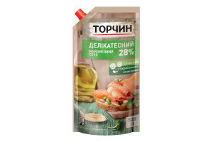 Соус майонезный 28% Деликатесный Торчин д/п 520г