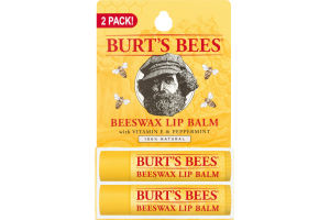 Burt's Bees Beeswax Lip Balm - 2 PK