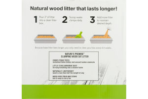 Nature's Promise Lightweight Cat Litter Clumping Wood