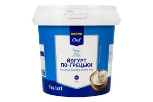 Йогурт 10% По-гречески Metro Chef ведро 1кг
