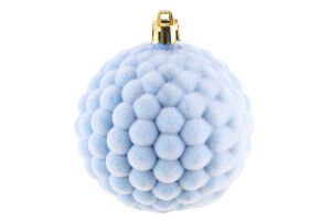 Прикраса ялинк Куля Бульбашка Оксамит 80мм 31298