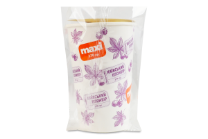 Мороженое 12% пломбир с вареньем из голубики в картонном стаканчике Київський пломбір ст 170г