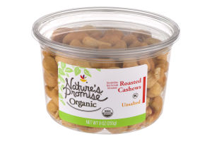 Nature's Promise Organic Roasted Cashews Unsalted