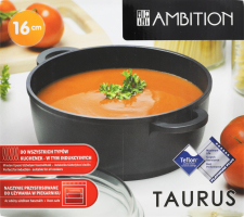 Кастрюля алюмінієва TAURUS 16см тефлонове покриття арт. 84101 И018 (Польща)