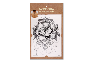 Тату Tattooshka Піон з мандалою