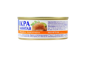 Икра минтая пробойная подкопченная Veladis ж/б 100г
