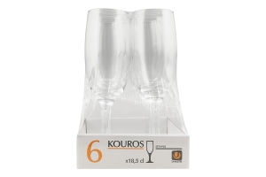 Келих скляний 185мл №96504-SC6B4X158 Kouros Uniglass 6шт