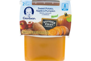 Gerber 2nd Foods Sweet Potato, Apple & Pumpkin - 2 CT