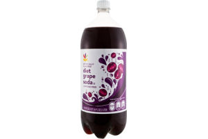 Ahold Diet Soda Grape Caffeine Free