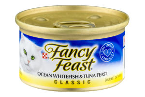 Fancy Feast Ocean Whitefish & Tuna Feast Classic Gourmet Cat Food