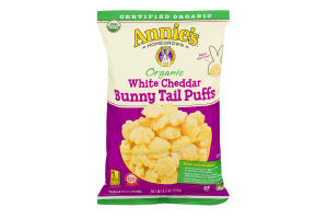 Annie's Homegrown Organic White Cheddar Bunny Tail Puffs