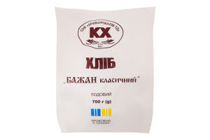 Хліб подовий Бажан класичний Формула смаку м/у 700г