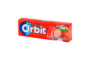 Гумка жувальна без цукру з підсолоджувачами Лісова суниця Orbit м/у 14г