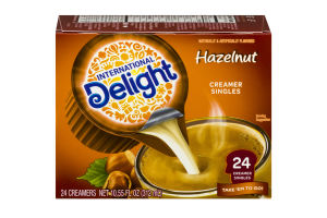 International Delight Hazelnut Creamer Singles - 24 CT