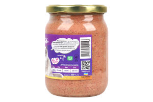 Корм консервированный для котов Мясной деликатес с сердцем, печенью, курицей Премиум Леопольд с/б 500г