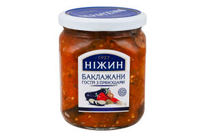 Баклажаны острые с пряностями Ніжин с/б 460г