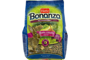Hartz Bonanza Pet Rabbit Diet Food Health & Vitality Blend