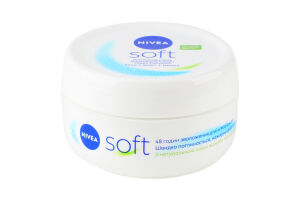 Крем для лица рук и тела интенсивный увлажняющий Soft Nivea 200мл