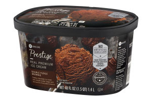 Prestige Real Premium Ice Cream Double Fudge Brownie
