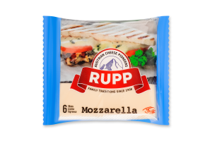 Сир плавлений Rupp з моцарелою скибочки 40%