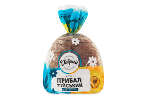 Хліб половинка в нарізці з житнім солодом Прибалтійський Добрий м/у 0.4кг