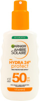 Спрей сонцезахисний водостійкий зволожувальний для шкіри тіла та обличчя SPF 50 Ambre solaire Garnier 150мл