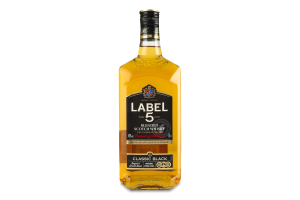 Виски 700мл 40% шотландский купажированный Classic black Label 5 бут