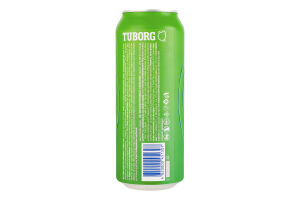 Пиво 500мл 4.6% светлое пастеризованное Green Tuborg ж/б