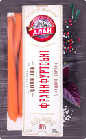 Сосиски вареные Франкфуртские Алан в/с лоток 0.32кг