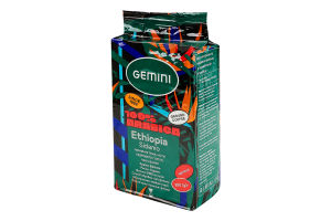 Кава натуральна смажена мелена Ethiopia Sidamo Gemini в/ґ в/у 250г
