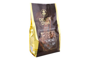 Шоколад молочний 36% Delice D'or Mir м/у 500г