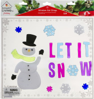 Smart Living Holiday Window Gel Clings