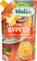 Соус майонезний з овочами та прянощами Бургер Idelia д/п 180г