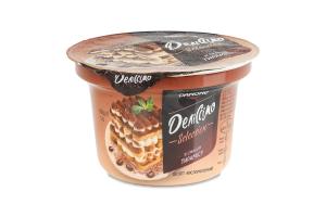Десерт кисломолочный 5% со вкусом тирамису Selection Деліссімо ст 180г