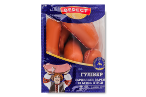 Сардельки вареные из мяса птицы Гулливер Верест в/с кг