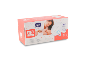 Вкладыши лактационные с липкой полоской Mamma Bella 30шт