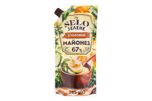Майонез 67% Столовый Selo Зелене д/п 285г