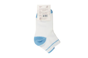 Носки спортивные женские Marca №Ж311 23-25 бело-голубые