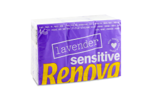 Хустинки носові Renova з ароматом лаванди 4 шарові
