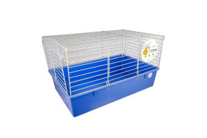Клітка д/кроликів синя хром 70*45*40см Природа