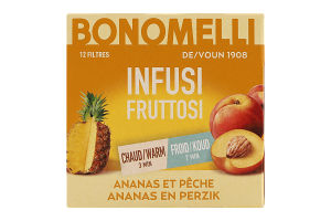Чай Bonomelli Ананас та персик 12шт И450 (Італ)