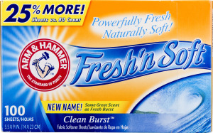 Arm & Hammer Fresh'n Soft Clean Burst Fabric Softener Sheets