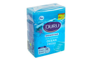 Мило косметичне для душу Свіжість океану Fresh sensations Duru 4х150г
