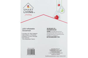 Smart Living Holiday LED Inflatable Snowman