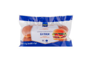Булки для гамбургера швидкозаморожені Бріош METRO Chef м/у 6х80г